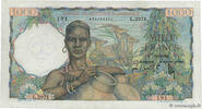 FRENCH WEST AFRICA (1895-1958) 1000 Francs FRENCH WEST AFRICA (1895-1958) 1000 Francs 1953 XF -