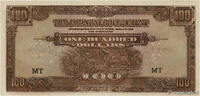 MALAYA 100 Dollars MALAYA 100 Dollars 1942 UNC- -