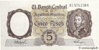 ARGENTINA 5 Pesos ARGENTINA 5 Pesos 1960 UNC- -