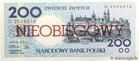 POLAND 200 Zlotych 1990 POLAND 200 Zlotych 1990 UNC ST 292.85 元 含税 ＋  150.61 元 运费