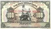 BOLIVIA 100 Bolivianos BOLIVIA 100 Bolivianos 1929 XF- -