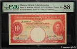 MALAYA 10 Dollars MALAYA 10 Dollars 1941 AU -