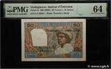 MADAGASCAR 50 Francs - 10 Ariary MADAGASCAR 50 Francs - 10 Ariary 1969 UNC- -