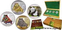 CHINA Lot de 4 x 10 Yuan Proof Panda - Prestige Set CHINA 2015 (40mm, 31,10g, 12h) -