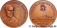FRANCE Médaille, Paquebot Pasteur MER ET MARINE : PAQUEBOTS, NAVIRES, BATEAUX Monnaie de Paris 1966 (58,5mm, 99,87g, 12h) -