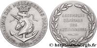 FRANCE Médaille, Compagnie des messageries maritimes, Ass MER ET MARINE : PAQUEBOTS, NAVIRES, BATEAUX 1851 (41mm, 38,70g, 12h) -