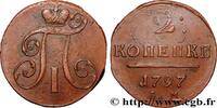 RUSSIA 2 Kopecks Paul Ier RUSSIA Ekaterinbourg 1797 (36,99mm, 19,13g, 12h) -