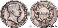 FRANCE Quart (de franc) Napoléon Empereur, tête de nègre 1807 PREMIER EM... 1,087.74 元 含税 ＋  150.61 元 运费