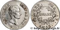 FRANCE Quart (de franc) Napoléon Empereur, Calendrier rév 1805 PREMIER E... 1,422.42 元 含税 ＋  150.61 元 运费
