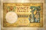 MADAGASCAR 20 Francs MADAGASCAR 20 Francs 1937 F -
