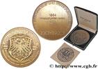 FRANCE Médaille, 125e anniversaire de la fondation de la BANQUES - ÉTABLISSEMENTS DE CRÉDIT Allemagne, Francfort 1979 (80mm, 301,33g, 12h) -