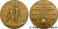 FRANCE Médaille, 50e anniversaire d’émancipation du peupl SUISSE - CANTON DE NEUCHATEL Suisse, Neufchatel 1898 (48mm, 50,61g, 12h) -