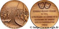 FRANCE Médaille, Centenaire de l’entrée de la République SUISSE - CONFÉDÉRATION HELVÉTIQUE 1914 (45mm, 45,86g, 12h) -