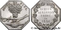 FRANCE SEINE ET OISE SOCIÉTÉS D'AGRICULTURE, HORTICULTURE, PÊCHE ET CHASSE 1834 (28,5mm, 11,58g, 12h) -