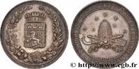 FRANCE Société impériale d’horticulture pratique du Rhône SOCIÉTÉS D'AGRICULTURE, HORTICULTURE, PÊCHE ET CHASSE 1843 (30,5mm, 8,86g, 12h) -