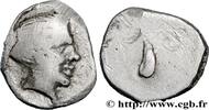 FRANCE Hémiobole à la tête de satyre et à la corne MASSALIA - MARSEILLE 410-336 BC. (9,5mm, 0,17g, h) -