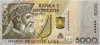 ALBANIA 5000 Lekë ALBANIA 5000 Lekë 1996 UNC -