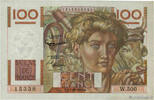 FRANCE 100 Francs JEUNE PAYSAN filigrane inversé FRANCE 100 Francs JEUNE PAYSAN filigrane inversé 1952 XF- -
