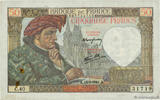 FRANCE 50 Francs JACQUES CŒUR FRANCE 50 Francs JACQUES CŒUR 1941 VF -