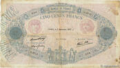 FRANCE 500 Francs BLEU ET ROSE modifié FRANCE 500 Francs BLEU ET ROSE modifié 1937 F -