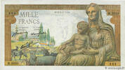FRANCE 1000 Francs DÉESSE DÉMÉTER FRANCE 1000 Francs DÉESSE DÉMÉTER 1942 XF- -