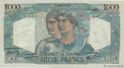 FRANCE 1000 Francs MINERVE ET HERCULE FRANCE 1000 Francs MINERVE ET HERCULE 1945 XF- -