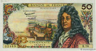 FRANCE 50 Francs RACINE FRANCE 50 Francs RACINE 1964 VF+ -