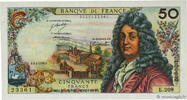 FRANCE 50 Francs RACINE FRANCE 50 Francs RACINE 1973 XF+ -