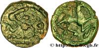 FRANCE Quart de statère en bronze à l'astre, tête à gauch GALLIA BELGICA - BELLOVACI (Area of Beauvais) Beauvais (60) c. 80-50 AC. (12mm, 1,08g, 6h) -