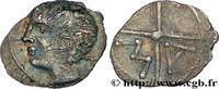 FRANCE Obole au T derrière la nuque, tête à gauche GALLIA - VOLCÆ ARECOMICI (Area of Nîmes) c. 90-49 AC. (9mm, 0,40g, 7h) -