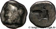 FRANCE Litra du type du trésor d'Auriol à la tête d'Artém MASSALIA - MARSEILLE Marseille (13) c. 480-470 AC. (9,5mm, 0,74g, h) -