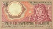 NETHERLANDS 25 Gulden NETHERLANDS 25 Gulden 1955 VF -
