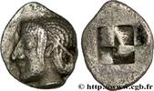FRANCE Litra du type du trésor d'Auriol à la tête d'Artém MASSALIA - MARSEILLE Marseille (13) c. 480-470 AC. (10,5mm, 0,83g, h) -