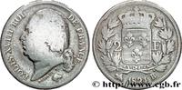 FRANCE 2 francs Louis XVIII LOUIS XVIII Rouen 1824 (27mm, 10g, 6h) -