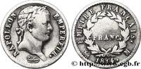 FRANCE Demi-franc Napoléon Ier tête laurée, Empire frança PREMIER EMPIRE / FIRST FRENCH EMPIRE Toulouse 1814 (18mm, 2,50g, 6h) -