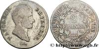 FRANCE 2 francs Napoléon Empereur, Calendrier révolutionn PREMIER EMPIRE / FIRST FRENCH EMPIRE Toulouse 1804 (27mm, 10g, 6h) -
