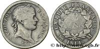 FRANCE 2 francs Napoléon Ier tête laurée, Empire français PREMIER EMPIRE / FIRST FRENCH EMPIRE Toulouse 1814 (27mm, 10g, 6h) -