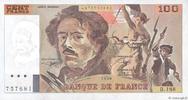 FRANCE 100 Francs DELACROIX imprimé en continu Fauté FRANCE 100 Francs DELACROIX imprimé en continu Fauté 1990 UNC -