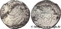 FRANCE Teston, 10e type HENRY III. COINAGE IN THE NAME OF CHARLES IX Rouen 1575 (28,5mm, 9,42g, 12h) -