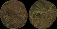 Italie Septimius Severus. Sestertius. 196 - RARE Advanti AVG - For his return to Rome -