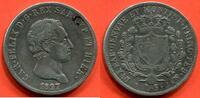 Ausländische Münzen ITALIE SARDAIGNE CHARLES FELIX 1821-1831 5 LIRES EN ARGENT 1827 ATELIER GENES POIDS 24.4g * / N° CATALOGUE : KM116.2 -