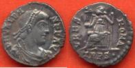 Antike Münzen VALENS 364-378 FRERE DE VALENTINIEN I SILIQUE R/ VRBS ROMA A L'EXERGUE TRPS ROME ASSISE A GAUCHE TENANT UNE VICTOIRE* / N° CATA -