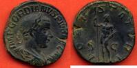 Antike Münzen SESTERCE GORDIEN III LE PIEUX 238-244 A/IMP GORDIANVS PIVS FEL AVG SON BUSTE LAURE A DROITE R/ IOVI STATORI JUPITER DEBOUT DE FACE -