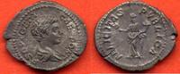 Antike Münzen DENIER GETA FRERE DE CARACALLA 212 A/ SON BUSTE JEUNE NU, DRAPE ET CUIRASSE A DROITE R/ FELICITAS PVBLICA LA FELICITE DEBOUT A GAU -