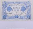 5 Francs Bleu type 1905 5 Francs Bleu 5.6.1913, X.2312/346, SUP -