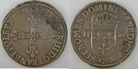 HENRI III (1574-1589) 1/4 Ecu France, Henri III 1586 C, TTB/TTB+, Dup:1133 -