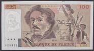 100 Francs Delacroix imprimé en continu 100 Francs Delacroix 1991, E.205, TTB -