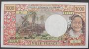 TAHITI 1000 Francs Tahiti, Papeete ND 1971, VF+ -