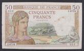 50 Francs Cérès modifié 50 Francs Cérès 26.8.1937, Z.6744, TB+ -