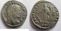 Rom Ae-25 (Follis) Ae-25 (Follis) von Galerius geprägt in Siscia Rs. Fortuna n. links stehend -